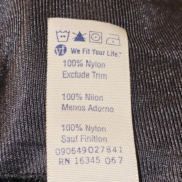 Vassarette Half Slip Womens Medium Black Nylon Classic Lace Trim Side Slit M - Picture 8 of 9